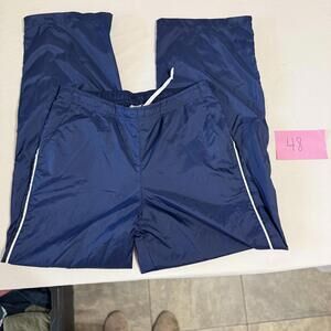 Nike Navy Blue Athletic Track Pants Size Large